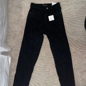 Zara Black Mom Jeans NWT